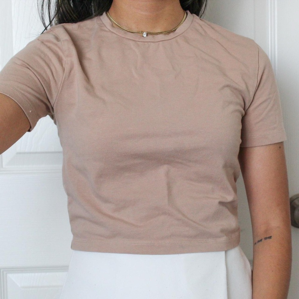 Zara Tan Crop Top